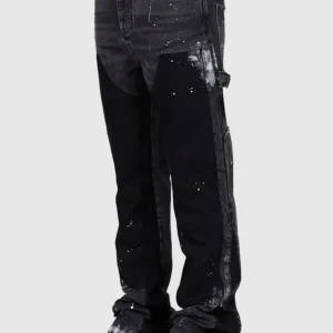 2025 New Washed Jeans Men Vintage Ankle Length Trousers Mid Waist Pockets Button Zipper Distressed Denims Streetwear Straight Pa