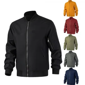 Spring and Autumn Bomber Jacket Men's Black Casual Slim Fit Baseball Men's Jacket New Autumn Fashion High Quality Men's Jacket