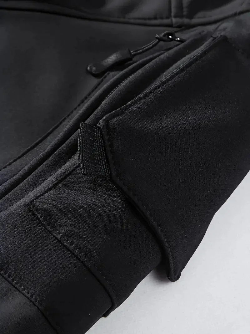 Tactical Waterproof Men SoftShell Fleece Jackets Autumn Winter Cargo Combat Windbreak Warm Multi Pocket Outdoors Camping Hiking - Image 2