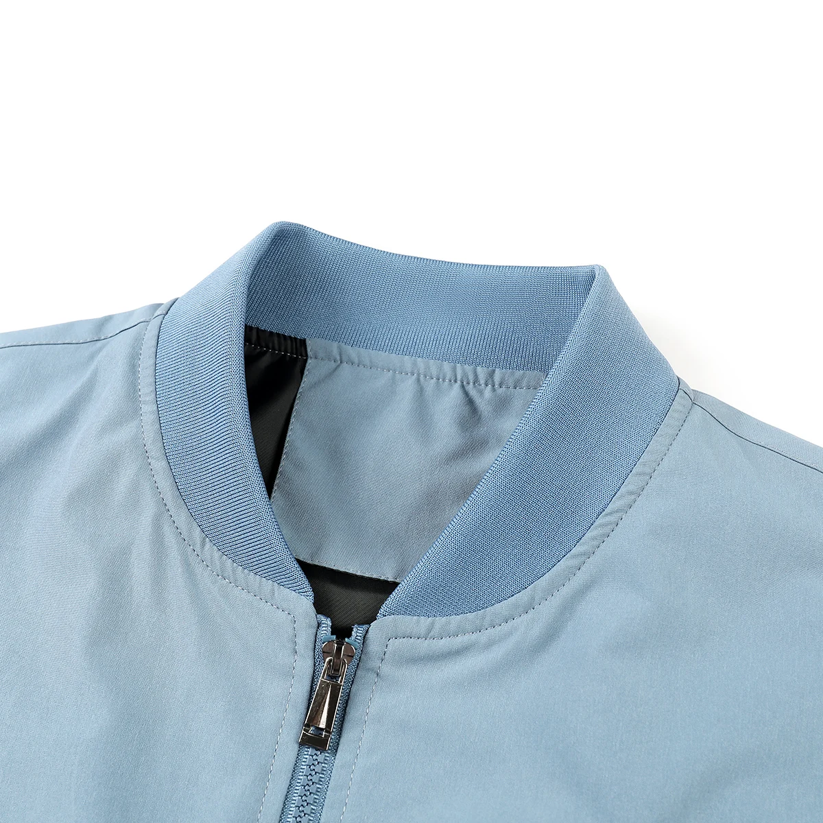 Men's Bomber Jacket Spring Autumn Fashion Business Casual Streetwear Simple Windbreaker British Style Male Coat - Image 4