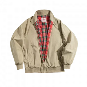 Maden Men's Workwear Jacket Retro G9 Bomber Coat Stand Collar Windproof Casual Warm Outerwear for Spring Autumn Daily Wear